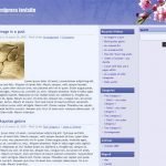 3 column widget enabled Blue wordpress theme