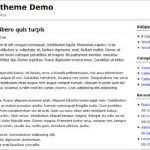P Clean – 2 column minimalist wordpress theme