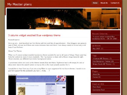 PMode – 2 column fixed width wordpress theme