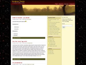 WP Theme PRusti – 3 column widget enabled wordpress theme