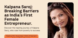 Kalpana Saroj: 1st Indian Woman Entrepreneur Kalpana Saroj 1st Indian Woman Entrepreneur