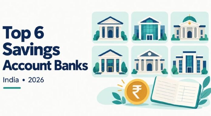 Top 6 Banks for Savings Accounts in India (2026) Top 6 Saving Bank Accounts